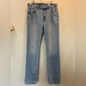 Vintage 90s GAP High Rise Straight Leg Jeans Women’s 12 Light Wash 33.5” Inseam